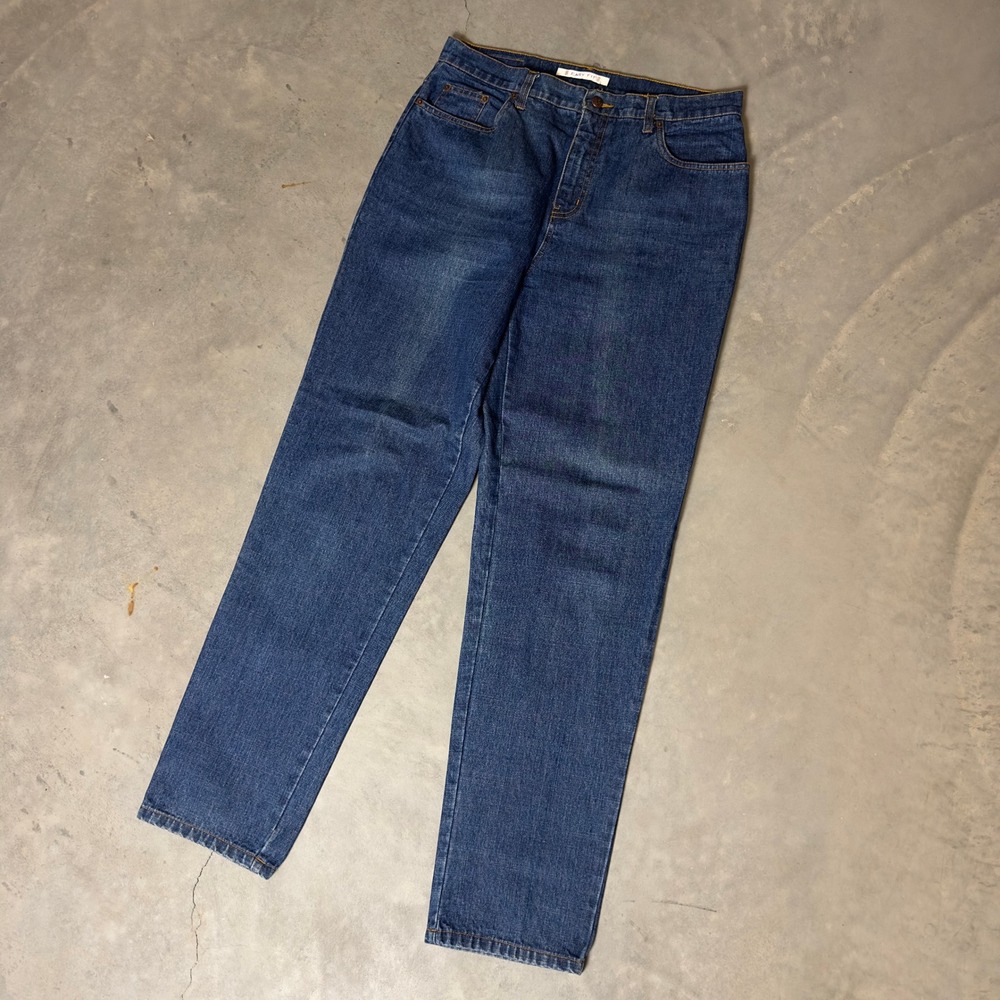 Vintage Bill Blass Easy Fit Jeans Womens 12 Blue High Rise‎ Baggy 90s Denim